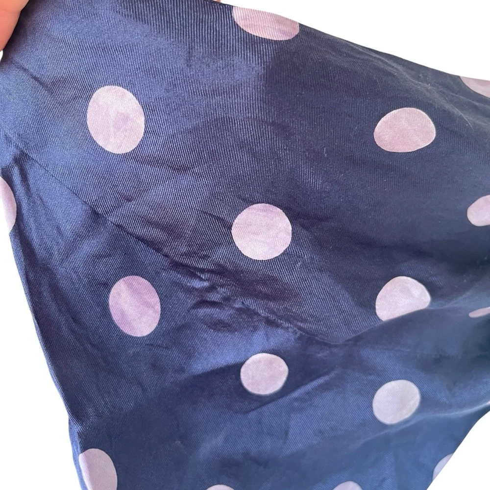 Vintage blue polka